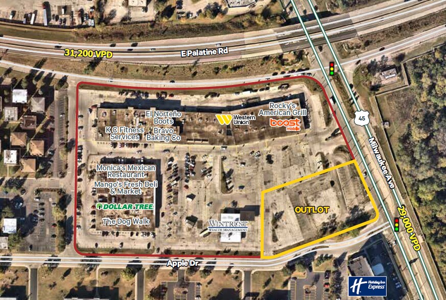 Primary Photo Of 604-698 N Milwaukee Ave, Prospect Heights Unknown For Lease