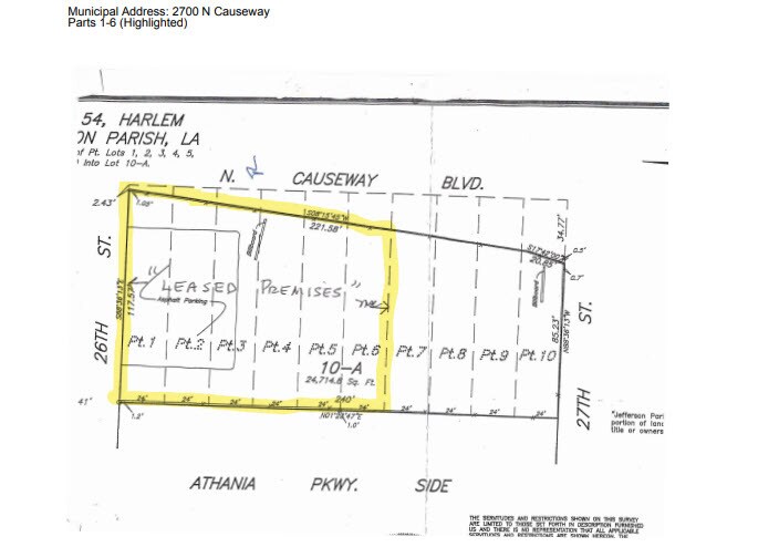 More Photos Of 2700 N Causeway Blvd, Metairie Land For Lease