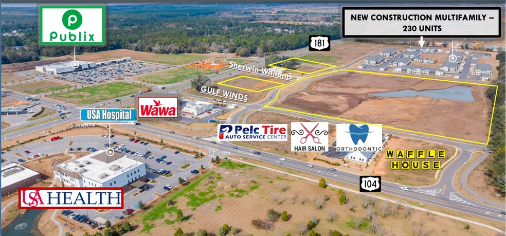 More Photos Of Highway 181 and Highway 104, Fairhope Land For Sale