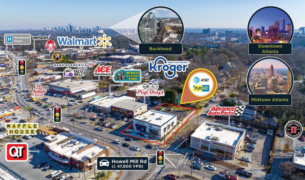 More Photos Of 1671 Howell Mill Rd NW, Atlanta Freestanding For Lease