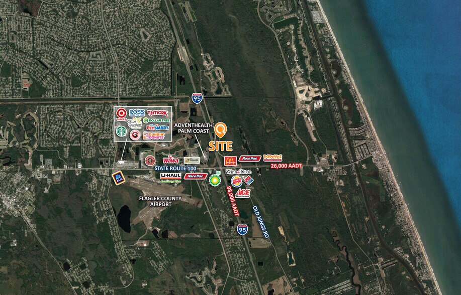 More Photos Of Old Kings Rd and SR 100, Flagler Beach Land For Sale