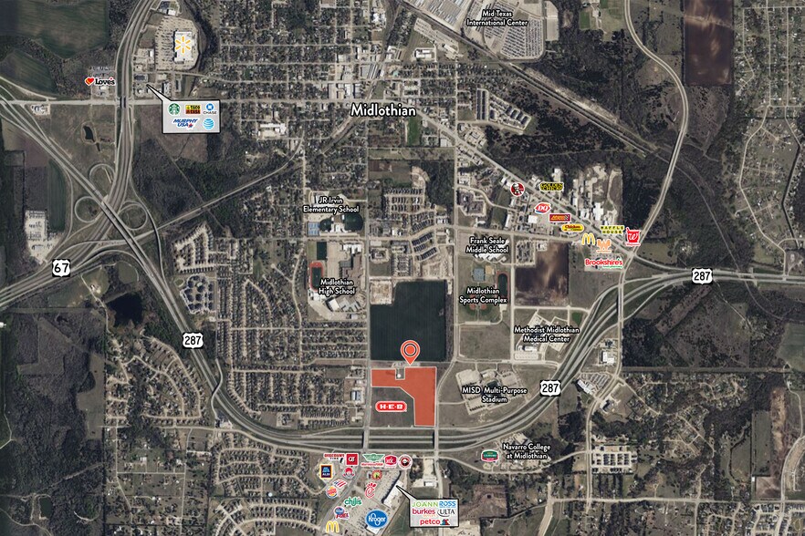 Primary Photo Of NWC US HWY 287 & 14th Street, Midlothian Land For Sale