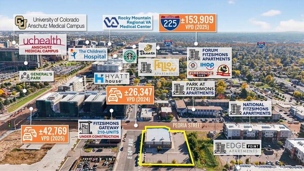 More Photos Of 1395 Peoria St, Aurora Freestanding For Lease