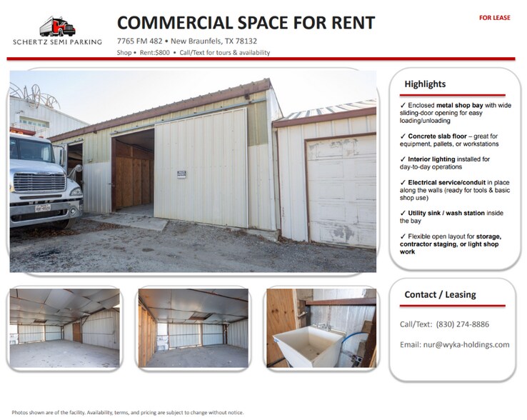 More Photos Of 7765 FM 482, New Braunfels Land For Lease