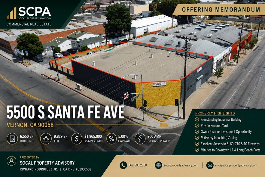 Primary Photo Of 5500 S Santa Fe Ave, Vernon Warehouse For Sale