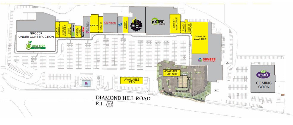 More Photos Of 1500-1666 Diamond Hill Rd, Woonsocket Unknown For Lease