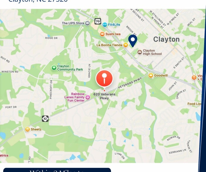 More Photos Of 620 Veterans Pky, Clayton Office For Lease