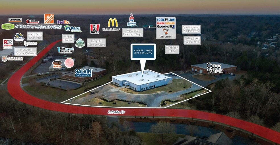 More Photos Of 3400 Latrobe Dr, Charlotte Flex For Sale