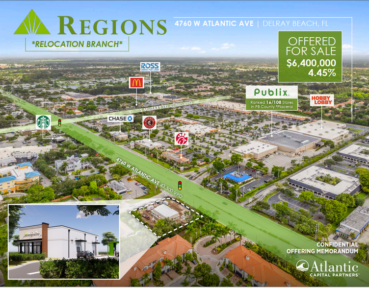 Primary Photo Of 4760 W Atlantic Ave, Delray Beach Bank For Sale