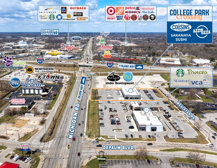 More Photos Of 9315-9321 Michigan Rd, Indianapolis Storefront Retail Office For Sale