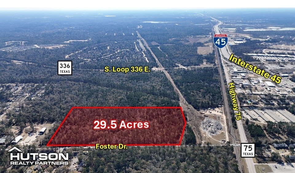 Primary Photo Of Foster Dr @ Hwy 75, Conroe Land For Sale