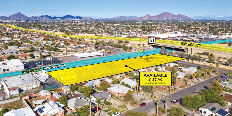 Primary Photo Of SR-51 & McDowell Rd SWC, Phoenix Land For Lease