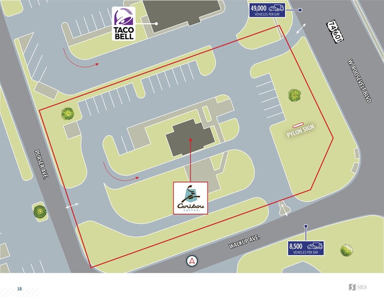 More Photos Of 301 W Roosevelt Blvd, Monroe Freestanding For Sale