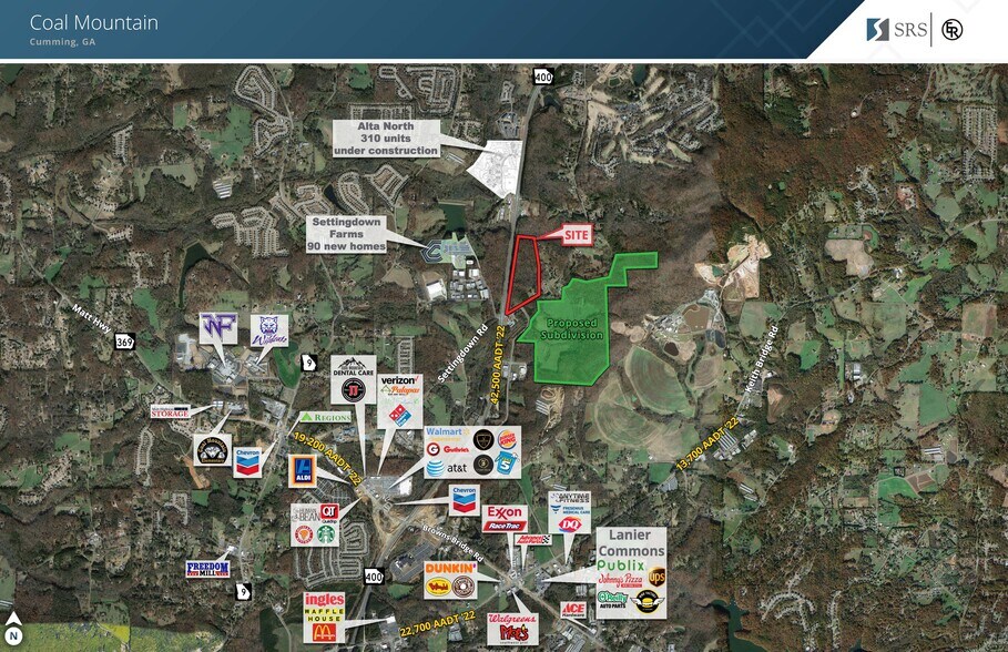 More Photos Of GA 400 & Settingdown Rd, Cumming Land For Lease
