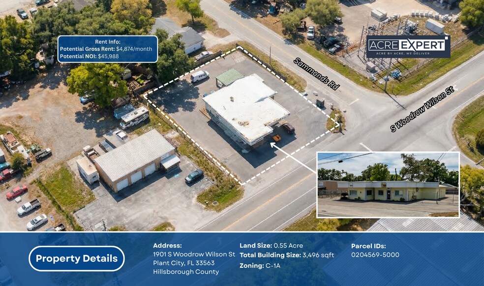 Primary Photo Of 901 S Woodrow Wilson St, Plant City Office For Sale