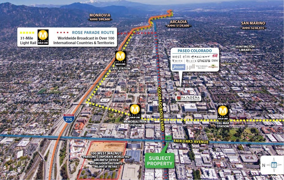 More Photos Of 2 E Colorado Blvd, Pasadena General Retail For Sale