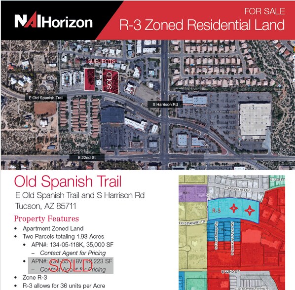Primary Photo Of S Harrison Rd & E Old Spanish Trail, Tucson Land For Sale