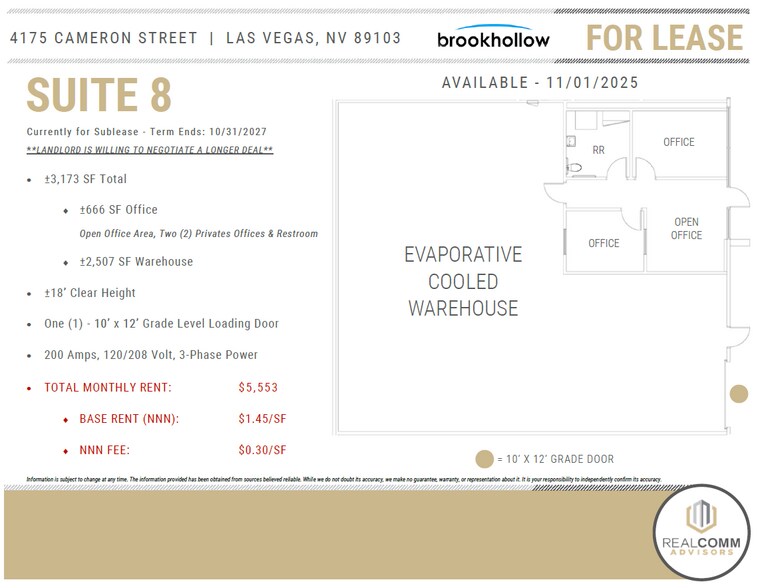 More Photos Of 4175 Cameron St, Las Vegas Light Manufacturing For Lease