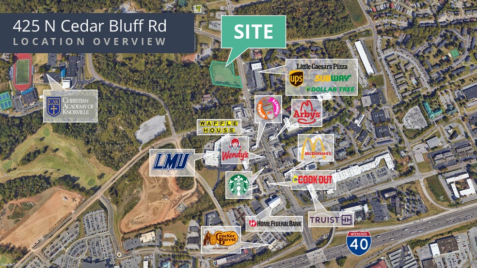 More Photos Of 425 N Cedar Bluff Rd, Knoxville Land For Sale