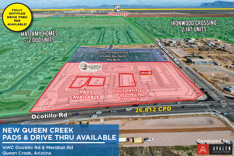 Primary Photo Of NWC Ocotillo & Meridian, Queen Creek Land For Lease