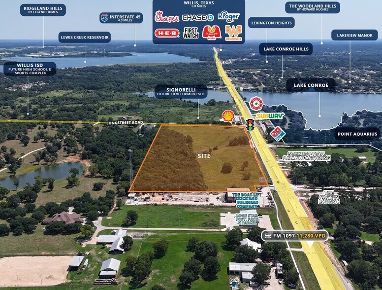 More Photos Of Farm to Market 1097, Willis Land For Sale