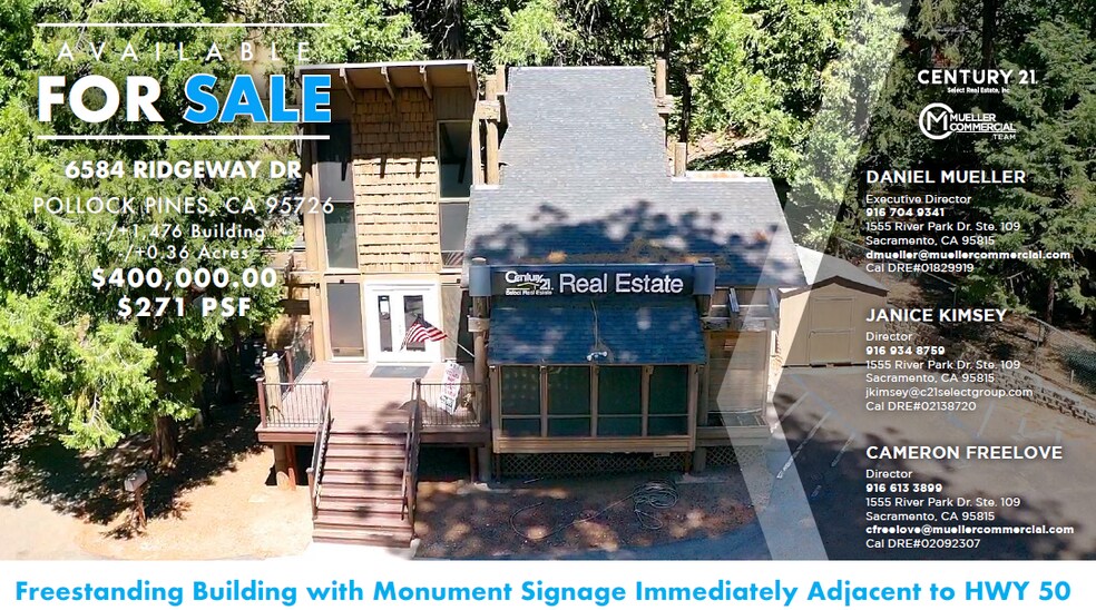 Primary Photo Of 6584 Ridgeway Dr, Pollock Pines Office For Sale