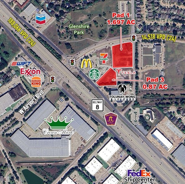 Primary Photo Of Beltway 8 & West Airport Blvd, Houston Land For Sale
