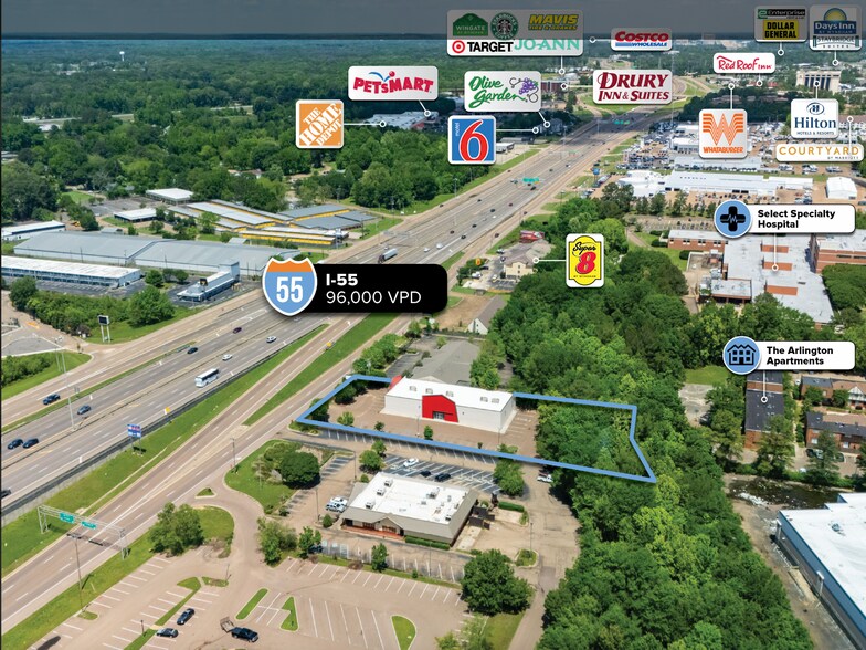 More Photos Of 6036 I-55, Jackson General Retail For Sale