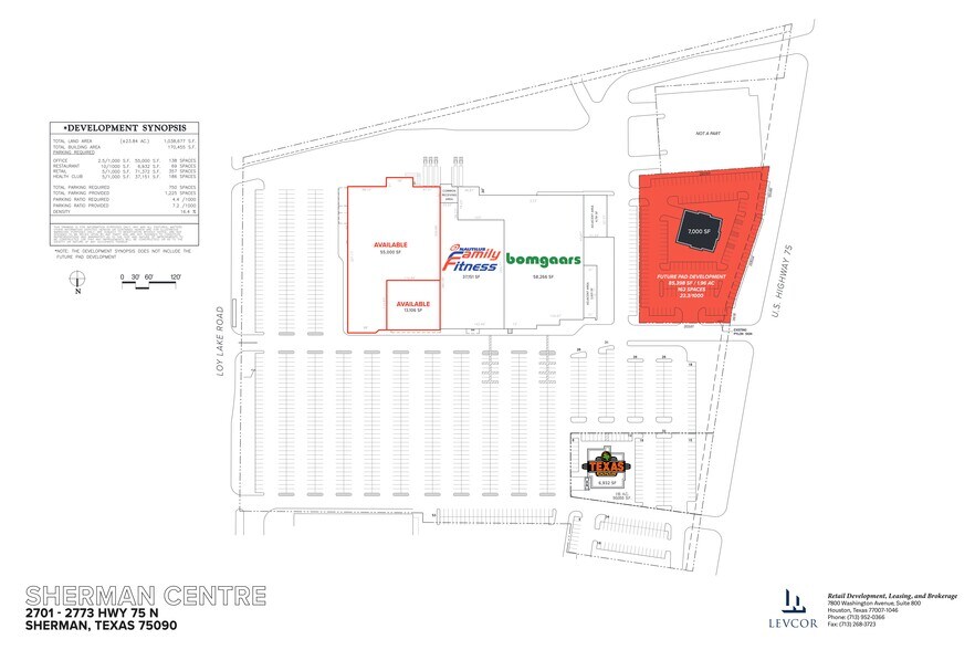 More Photos Of 2701-2725 N Hwy 75, Sherman Unknown For Lease