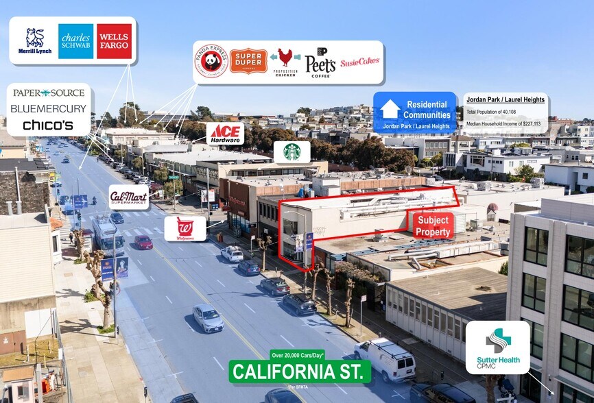 More Photos Of 3619 California St, San Francisco Storefront Retail Office For Sale