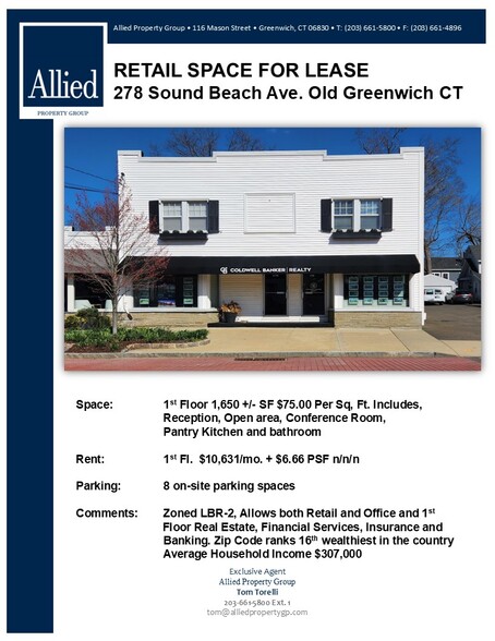 Primary Photo Of 272-278 Sound Beach Ave, Old Greenwich Storefront Retail Residential For Lease