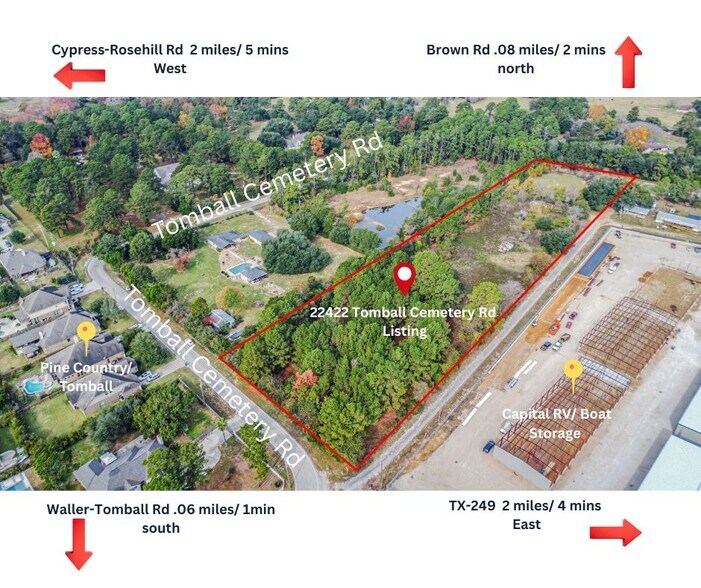 More Photos Of 22422 Tomball Cemetery Rd, Tomball Land For Sale