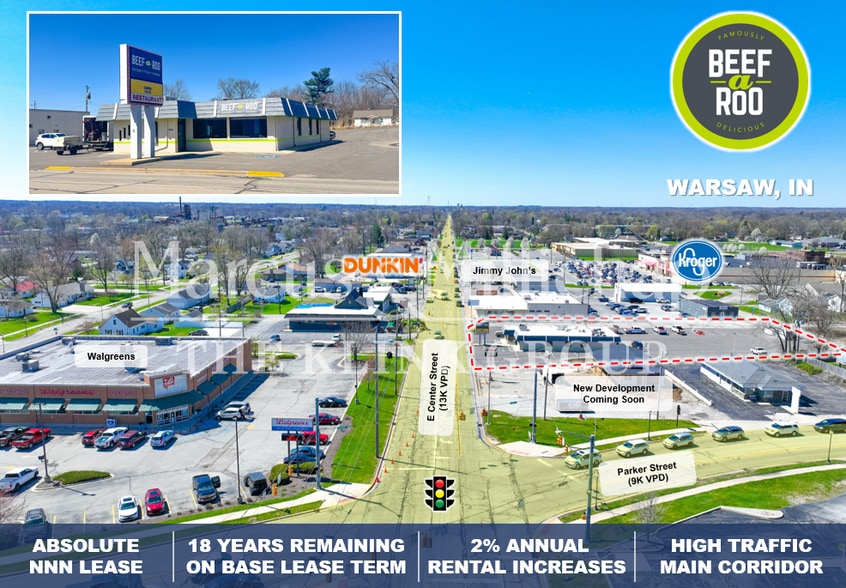 Primary Photo Of 2401 E Center St, Warsaw Fast Food For Sale