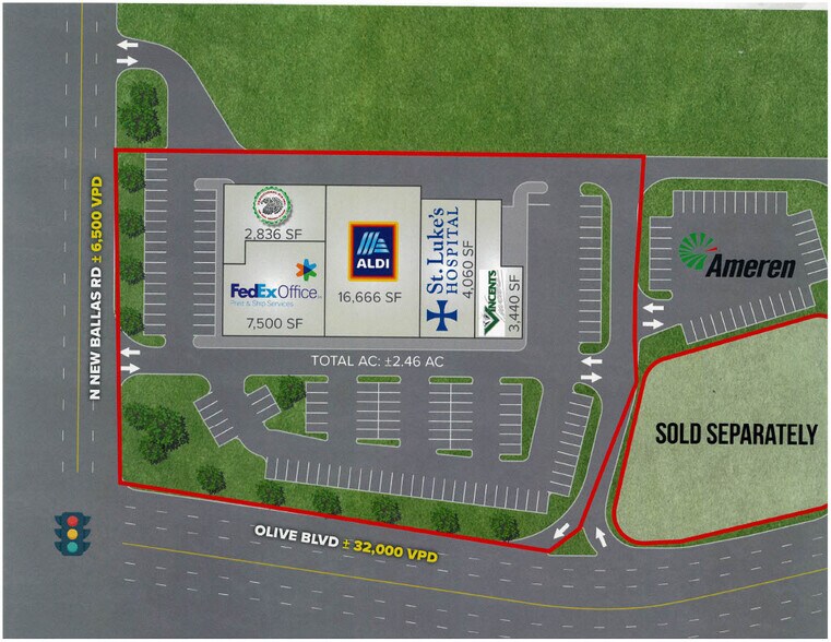 More Photos Of 11733-11745 Olive Blvd, Creve Coeur General Retail For Sale