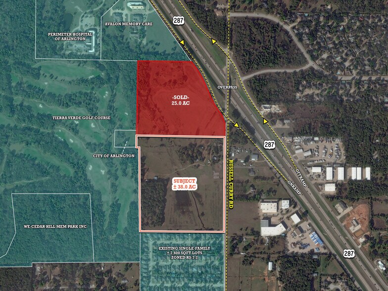 More Photos Of SWC US 287 & Russell Curry Road, Arlington Land For Sale