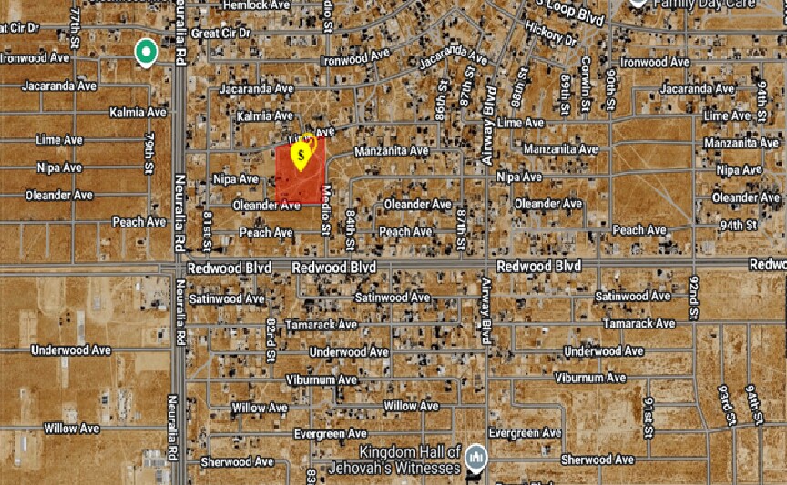 Primary Photo Of 123456 Medio and Oleander, California City Land For Sale