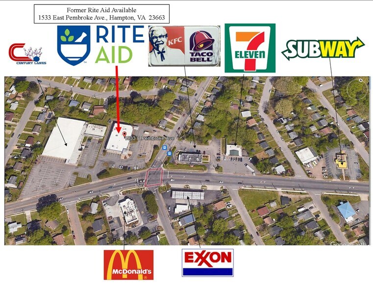 More Photos Of 1533 E Pembroke Ave, Hampton Drugstore For Lease