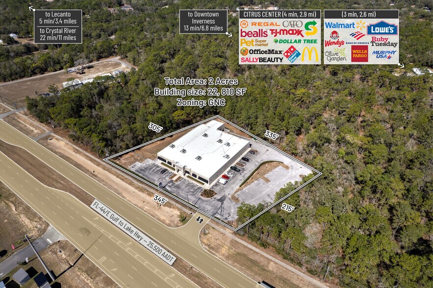 More Photos Of 97 W Gulf To Lake Hwy, Lecanto Freestanding For Sale