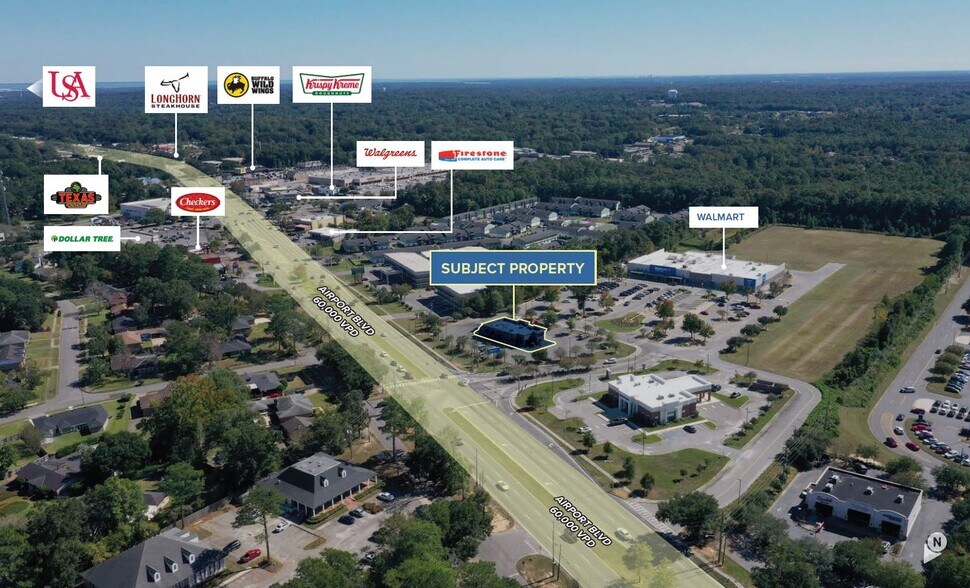 Primary Photo Of 6551 Airport Blvd, Mobile Restaurant For Sale