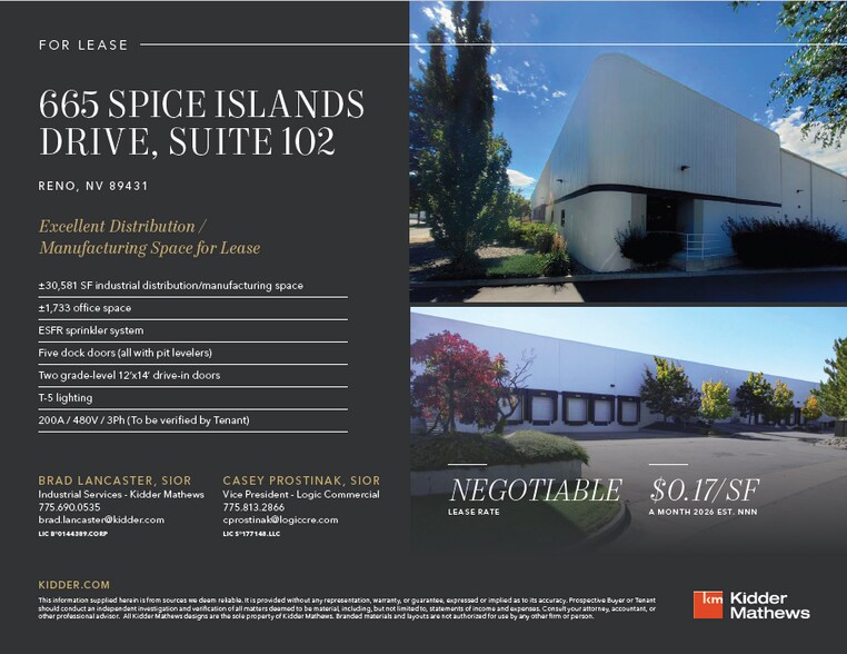 Primary Photo Of 665-667 Spice Islands Dr, Sparks Warehouse For Lease