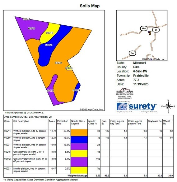 More Photos Of Highway D (77.2+/- Acres) Tract 1, Eolia Land For Sale
