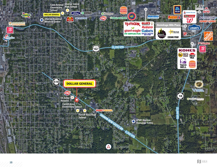 More Photos Of 934 Sharon New Castle Rd, Farrell Storefront For Sale