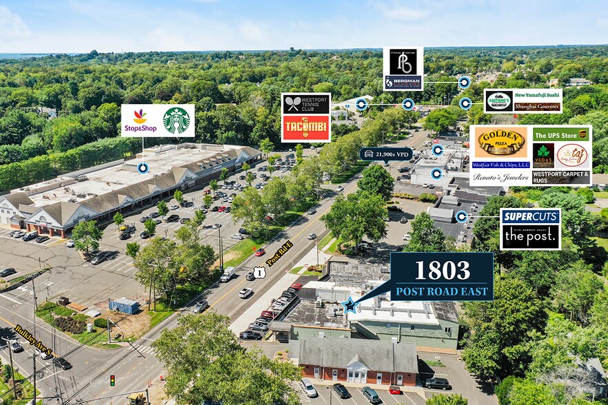 More Photos Of 1803-1807 Post Rd E, Westport Storefront For Lease