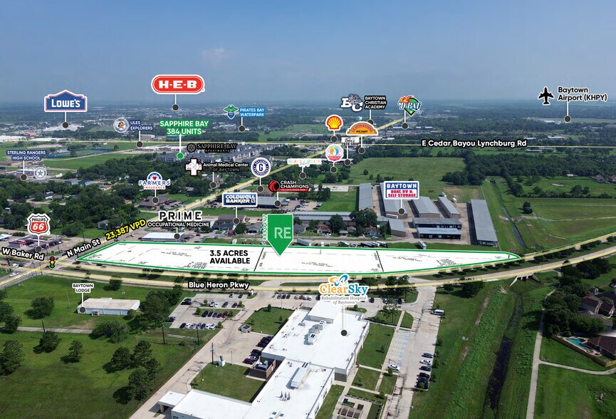 Primary Photo Of N. Main St, Baytown Land For Sale