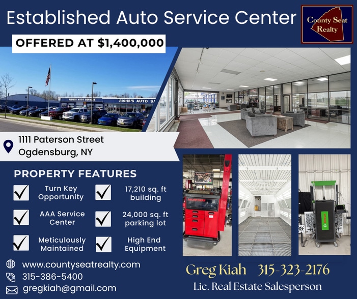 Primary Photo Of 1111 Patterson St, Ogdensburg Auto Dealership For Sale