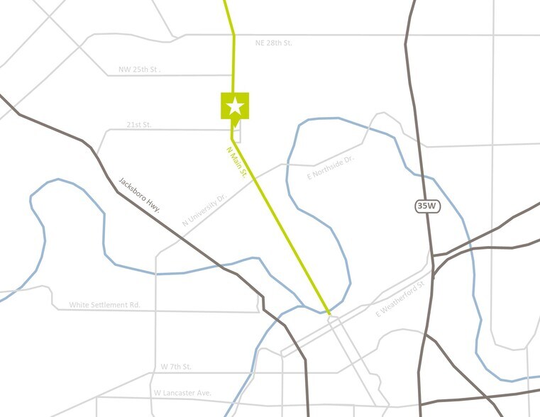 More Photos Of 2100 N Main St, Fort Worth Unknown For Lease