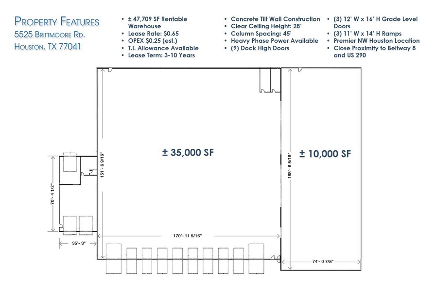 More Photos Of 5525 Brittmoore Rd, Houston Distribution For Lease