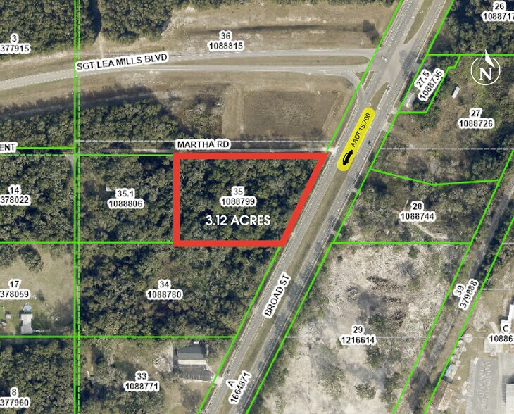 Primary Photo Of Broad Street US 41 @ Martha Road, Brooksville Land For Sale