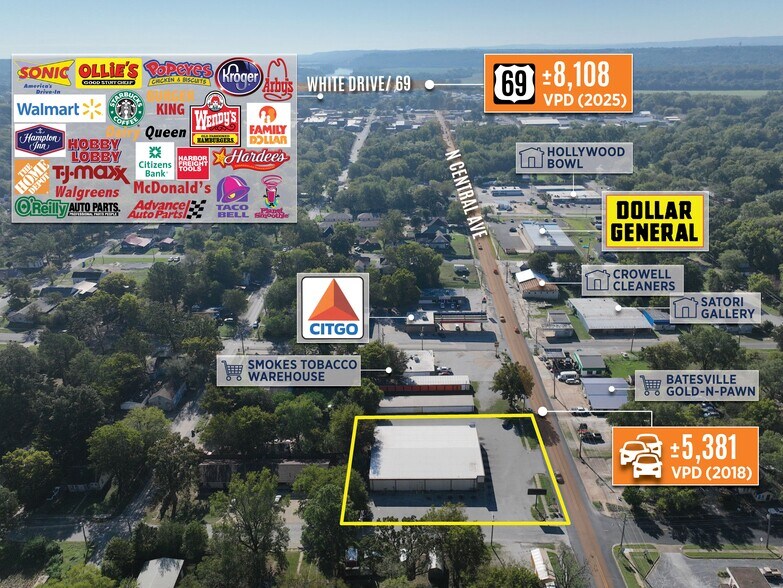 Primary Photo Of 858 N Central Ave, Batesville General Retail For Sale