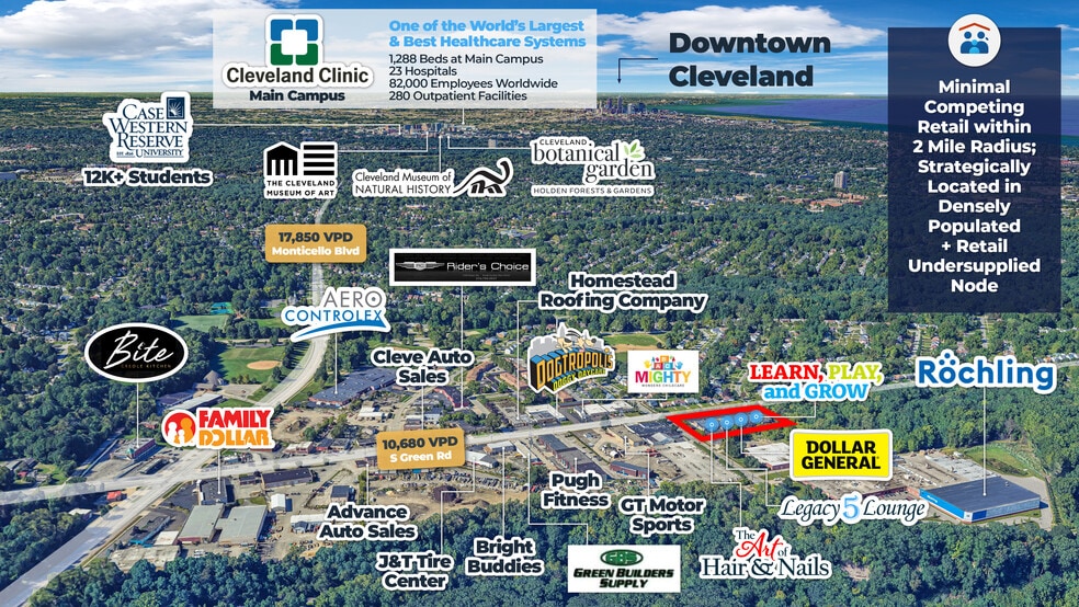 More Photos Of 359-401 S Green Rd, South Euclid General Retail For Sale